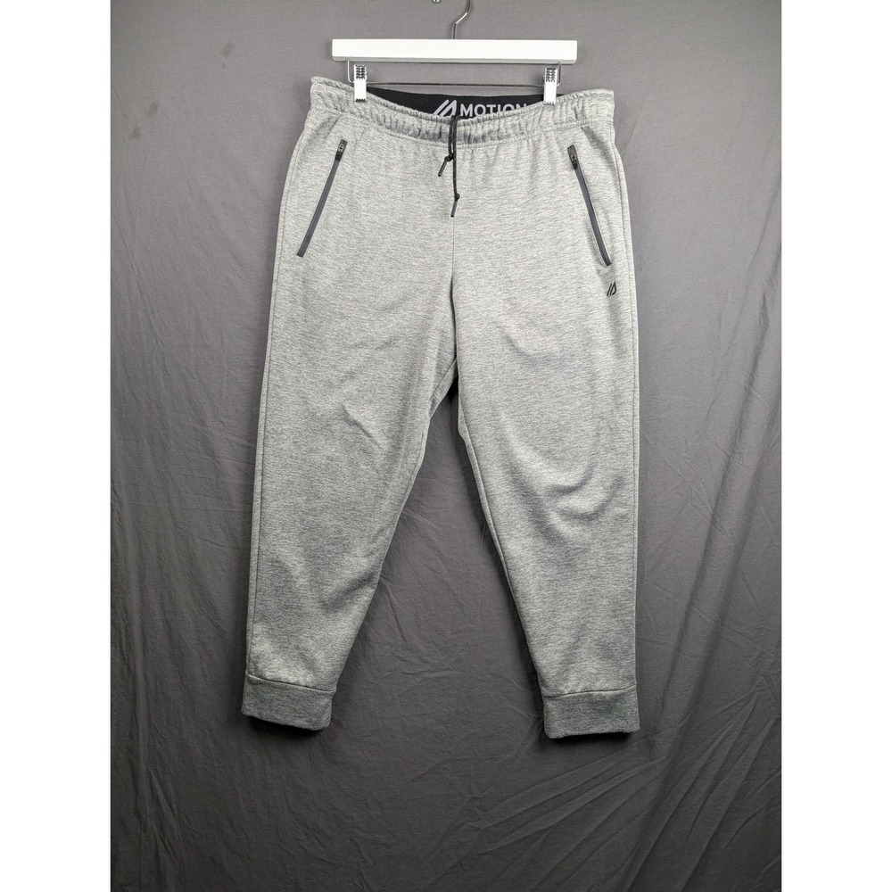 Eddie Bauer Mens Motion Fleece Joggers Gray Heather Large‎ Athletic Pants